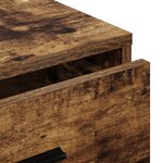 vidaXL Buffet en chêne fumé 40x41x75 cm en bois d'ingénierie