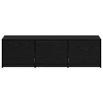 vidaXL Meuble TV Chêne noir 140 x 34 x 40 cm Bois d'ingénierie