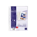 Sachet De 10 Pochettes Perforées - Pvc Lisse - A4 - Cristal - X 10 - Exacompta