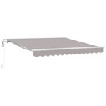 vidaXL Store rétractable automatique Gris Clair 350x250 cm