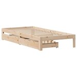 vidaXL Cadre de lit avec tiroirs sans matelas 90x200 cm