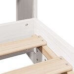 vidaXL Cadre de lit sans matelas blanc 90x200 cm bois de pin massif