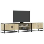 vidaXL Meuble TV chêne sonoma 210x35x41 cm bois d'ingénierie