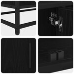 vidaXL Unites TV 2 Pièces Chêne noir 240 x 35 x 41 cm Bois d'ingénierie