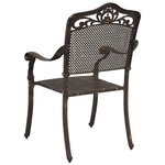 vidaXL Chaise de jardin 2 Pièces Bronze 55 x 56 5 x 91cm Aluminium