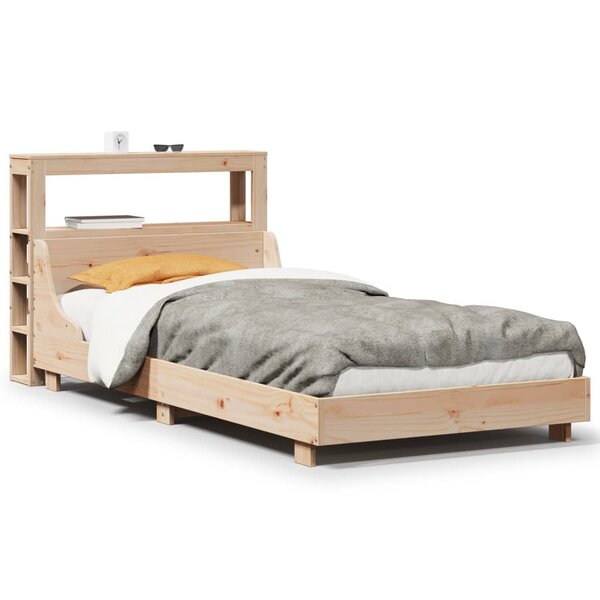 vidaXL Cadre de lit sans matelas 90x190 cm bois de pin massif