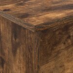 vidaXL Étagère à magazines avec étagère Chêne fumé 70 x 41 x 126 cm