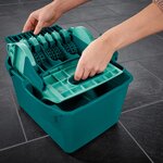 Leifheit Ensemble de vadrouille pour sol Profi Compact vert 55092