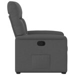 vidaXL Fauteuil inclinable Gris foncé Tissu