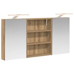 vidaXL Ensemble de Meubles de Salle de Bain 3 Pièces 100 x 10 5 x 50 cm