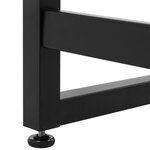 Nureau en forme de L table d’angle avec support d’écran pour étudier jouer travailler gain d’espace pieds réglables cadre métallique assemblage facile grège et noir 12_0001315