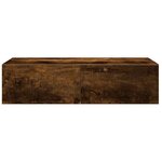 vidaXL Étagère murale avec tiroirs chêne fumé bois d'ingénierie