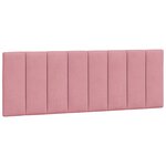 vidaXL Cadre de lit sans matelas Hanko rose 140x190 cm velours