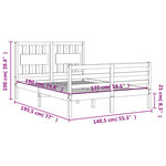 vidaXL Cadre de lit sans matelas bois massif