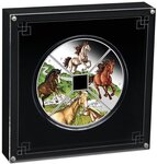 Pièce de monnaie en Argent 1 Dollar g 124.4 (4 oz) Millésime 2022 YEAR OF THE HORSE