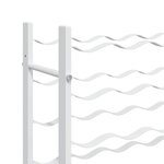 vidaXL Casier à bouteilles pour 36 bouteilles Blanc Métal