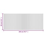 vidaXL Tapis rectangulaire marron 80x200 cm bambou