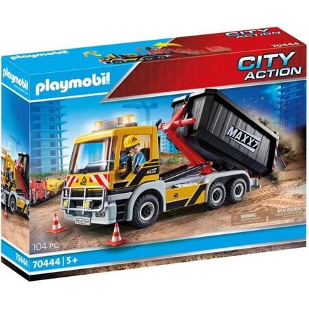Playmobil - 70444 - camion avec benne et plateforme