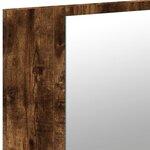 vidaXL Armoire à miroir à LED de bain chêne fumé 90x12x45 cm acrylique