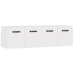 vidaXL Armoires murales 2 Pièces Blanc 80x35x36 5 cm Bois d'ingénierie