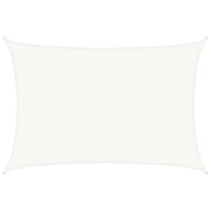 vidaXL Voile d'ombrage 160 g/m² Blanc 4x5 m PEHD