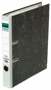 classeur rado papier marbré  largeur de dos: 50 mm Gris ELBA