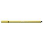 Stylo feutre Pen 68  jaune moutarde x 10 STABILO