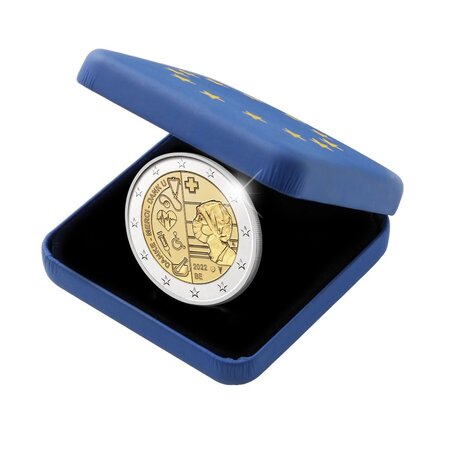 Pièce de monnaie 2 euro commémorative Belgique 2022 BE – Merci pour les soins