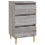 vidaXL Table de chevet sonoma gris 40x35x70 cm bois d'ingénierie
