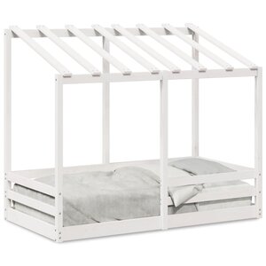vidaXL Lit pour enfants sans matelas blanc 70x140cm bois de pin massif
