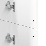 vidaXL Buffet haut blanc 60x35x180 cm bois d’ingénierie