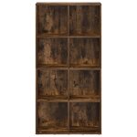 vidaXL Bibliothèque/Buffet Chêne fumé 66x30x130 cm Bois d'ingénierie
