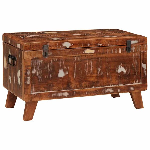 vidaXL Boîte de Rangement 70 x 35 x 40 cm bois de récupération massif