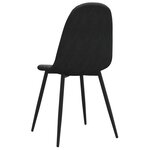 vidaXL Chaises à manger lot de 2 Noir Velours