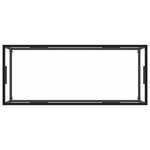 vidaXL Table basse Noir avec verre trempé 120x50x35 cm