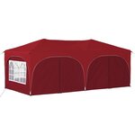 vidaXL Tente de fête pop-up 575 x 288 x 245 cm Bordeaux Tissu Oxford