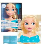 DISNEY FROZEN - Tete a coiffer Princesse Elsa - La Reine des Neiges II - Avec Brosse - 20 cm