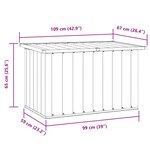 vidaXL Boîte de rangement de jardin Vert 109x67x65 cm