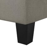 vidaXL Canapé Taupe 2 places tissu