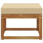 vidaXL Pouf d'Extérieur Bois d'Acacia Massif Naturel