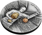 Pièce de monnaie en Argent 5 Dollars g 62.2 (2 oz) Millésime 2023 Robert Lewandowski WINNER