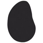 vidaXL Tapis Noir 100 x 200 cm Laine
