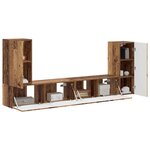 vidaXL Ensemble meuble TV 4 Pièces Bois Ancien Bois d'ingénierie