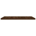 vidaXL Étagères murales 4 Pièces chêne marron 40x40x1 5cm bois ingénierie
