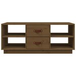 vidaXL Table basse Marron miel 100x50x41 cm Bois massif de pin