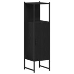 vidaXL Ensemble de mobilier de salle de bain 4 Pièces Chêne noir