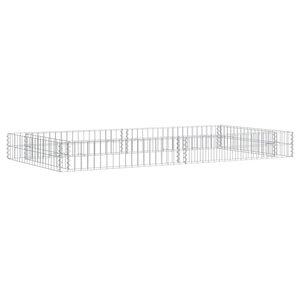 vidaXL Lit surélevé à gabion Acier galvanisé 200x100x20 cm