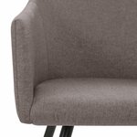 vidaXL Chaises à manger lot de 4 taupe tissu