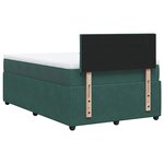 vidaXL Sommier à lattes de lit avec matelas vert foncé 120x190 cm