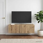 vidaXL Meuble TV mural 98 x 41 x 30 cm Chêne artisanal